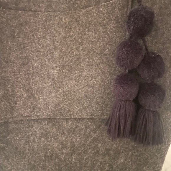 Oversized Felt Tote Charcoal Colour - Picture 6 of 8